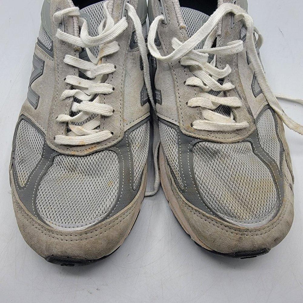 New Balance 990v5 Mens 12(4E) Grey White Athletic Running Shoes Suede M990GL5 - Picture 12 of 15